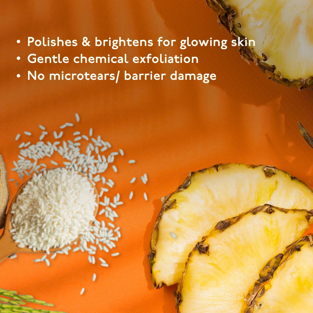 Asaya Exfoliating Face Scrub | Powder-to-Foam Cleanser with Korean Rice, Pineapple & Papaya Enzymes | Removes Tan, Dead Skin, Blackheads & Whiteheads | Brightens & Smoothens | Gentle Daily Enzymatic Exfoliation | pH Balancing & Pore Cleansing | For Oily,