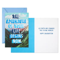 Hallmark Shoebox Funny Graduation Cards, Conquer the World (6 Cards with Envelopes) Graduation, Conquer the World