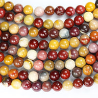 Real Crystals for Jewelry Making Energy Healing Crystals Jewelry Chakra Crystal Jewerly Beading Supplies Mookaite Jasper 15.5inch About 58-60 Beads 6MM