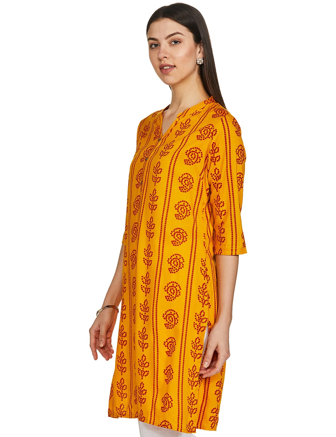 Karigari by Unlimited Women's  Rayon Classic Kurta