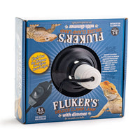 Fluker's  Repta-Clamp Lamp 8.5 inch - Heavy Duty Clamp Light, Pet Heat Lamp for Reptiles, Lizards - UL/CUL Approved, 150W Incandescent Bulbs/Ceramic Heat Emitters, with Dimmable Switch