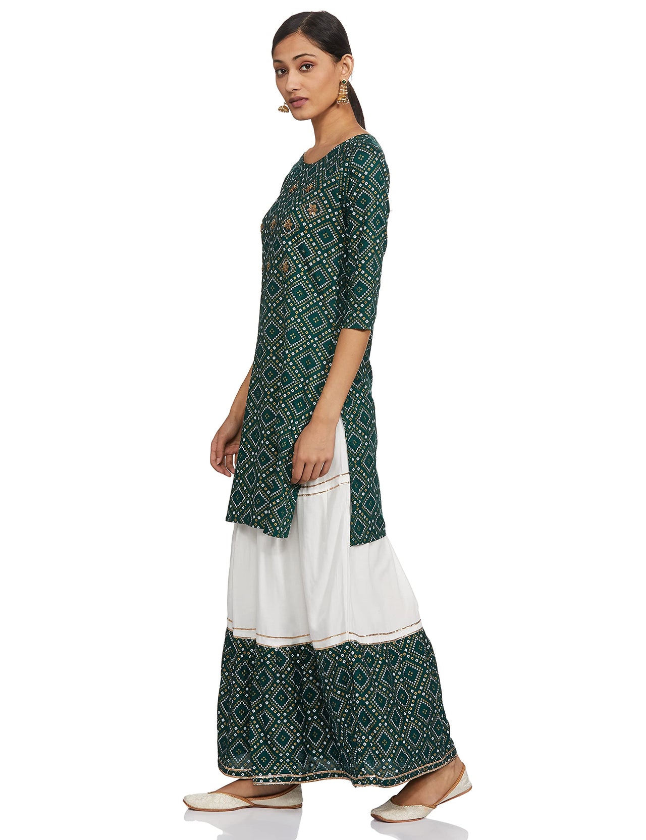 Ayukta Women Straight Kurti with Skirt