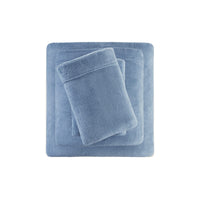 Sleep Philosophy True North Fleece Sheet Set Full, Solid Color, Warm & Plush Sheets Soft Fleece Bedding Full Size Sheets, Fitted Pocket Fits Up to 16