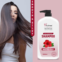 TryOnes SMOOTH & SILKY SHAMPOO With Proteins For Silky Smooth Hair - Moisturises Dry & Frizzy Hair|| For Men & Women 1000 ml