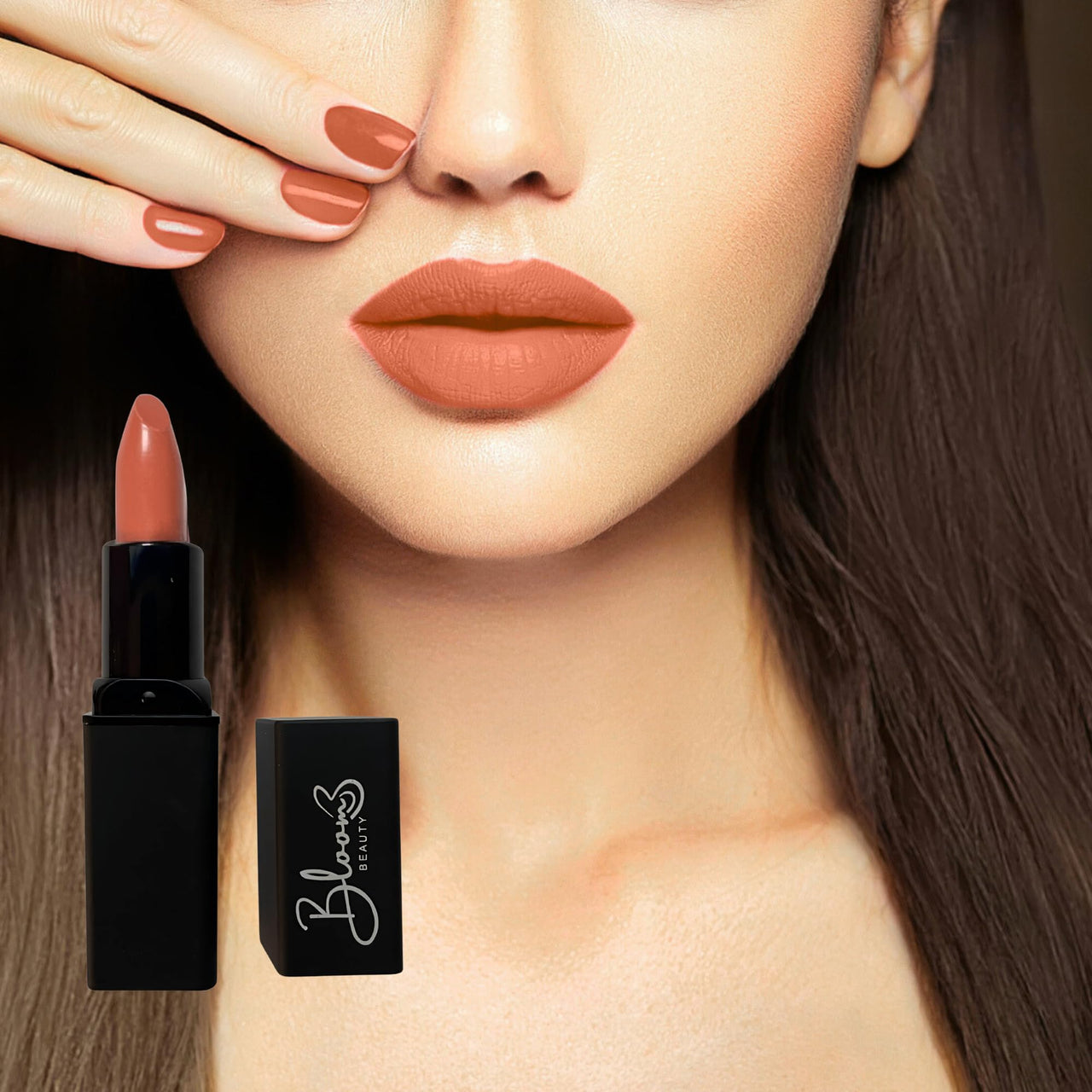 Bloom Beauty Bullet Lipstick Creamy Matte Finish Hydrating & Long-Lasting,Mocha Glow
