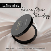 Born16 Tamaraa Wet & Dry Compact Powder – Snow Princess | Dual Wet-Creamy & Dry-Matte Finish | High Coverage, Waterproof, Smudge-Proof, Vegan | 24-Hour Stay, 6g