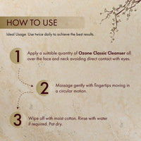 Ozone Ayurvedics Classic Cleanser. It Cleans and Refreshes Skin. Suitable for All Skin Types. 100% Natural Ingredients Product. 100 Gram