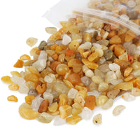 456 PCs Natural Chip Stone Beads, 5-8mm Irregular Multicolor Gemstones Loose Crystal Healing Yellow Aventurine Rocks with Hole for Jewelry Making DIY Crafts