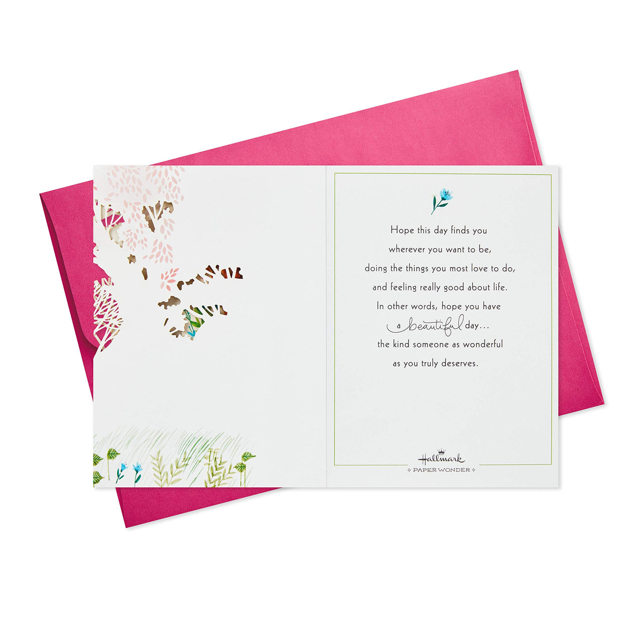 Hallmark Paper Wonder Displayable Pop Up Birthday Card for Women (Beautiful Day) Pop Up, Beautiful Day