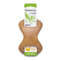 Benebone Dental Durable Dog Chew Toy for Aggressive Chewers, Real Chicken, Made in USA, Small
