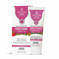 Ayouthveda Vagitone Vaginal Gel for Women | Prevents Dryness, Itchiness & Bad Odor| Enriched With Aloe Vera, Amla & Majhu Phal| Daily Intimate Moisturizing Gel | Non Itching Dryness Non Sticky Staining Sulphate Paraben Free Hypoallergenic for Women (Pack