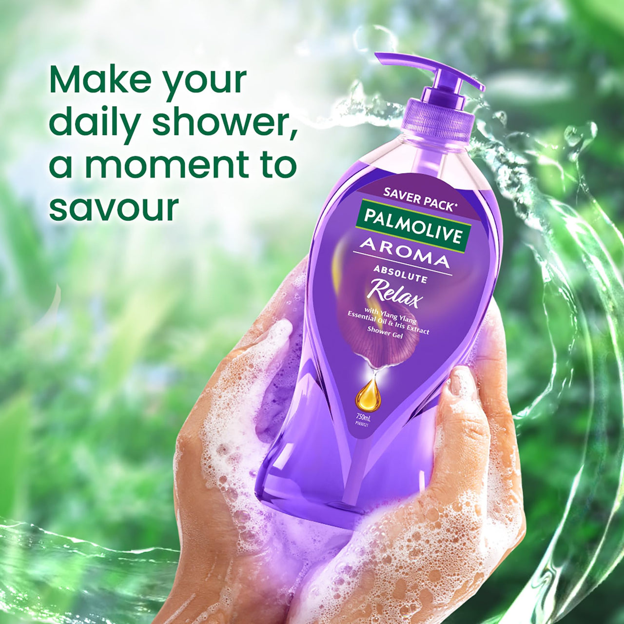 Palmolive Aroma Therapy Absolute Relax Shower Gel, 750ml and Palmolive Aroma Sensual Shower Gel, 750ml Pump