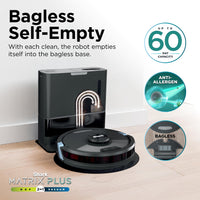 Shark Matrix Plus 2in1 Robot Vacuum & Mop with Sonic Mopping, Matrix Clean, Home Mapping, HEPA Bagless Self Empty Base, CleanEdge, for Pet Hair, WiFi, Black/Mocha, AV2630WA Wet and Dry Self-Empty + Mocha