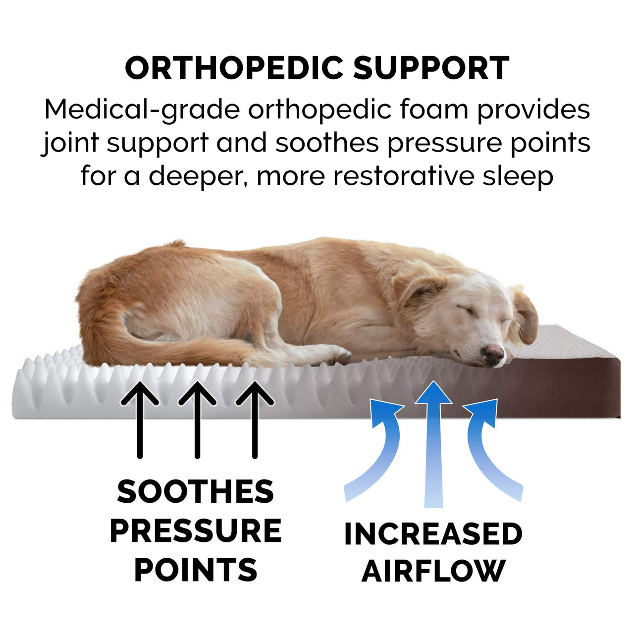 Furhaven Orthopedic Dog Bed for Small Dogs w/ Removable Washable Cover, For Dogs Up to 20 lbs - Sherpa & Suede Mattress - Espresso, Small