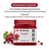 Dr.Rashel Red Wine Gel for Face & Skin – Hydrating, Anti-Aging & Firming Gel with Antioxidants – Natural Skincare for Glowing Skin