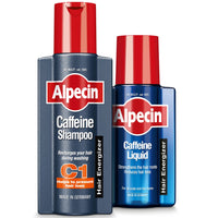 Alpecin Caffeine Shampoo C1 and Liquid | Prevents Hair Loss | Energizer for Strong Hair | Hair Care for Men | Set of 250ml Shampoo and 200ml Liquid