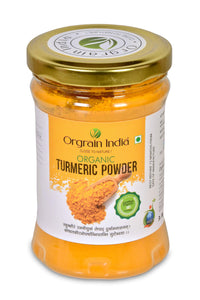 Orgrain India Organic Turmeric Powder 450g (Pack of 3 * 150g) with high Curcumin Content | Immunity Booster | Company-Owned Farmlands | Freshly Ground Haldi Powder | Lab Tested |