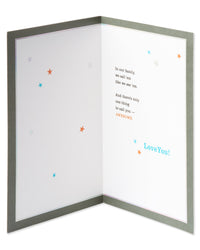 American Greetings Birthday Card for Grandson (Awesome) Grey/Blue