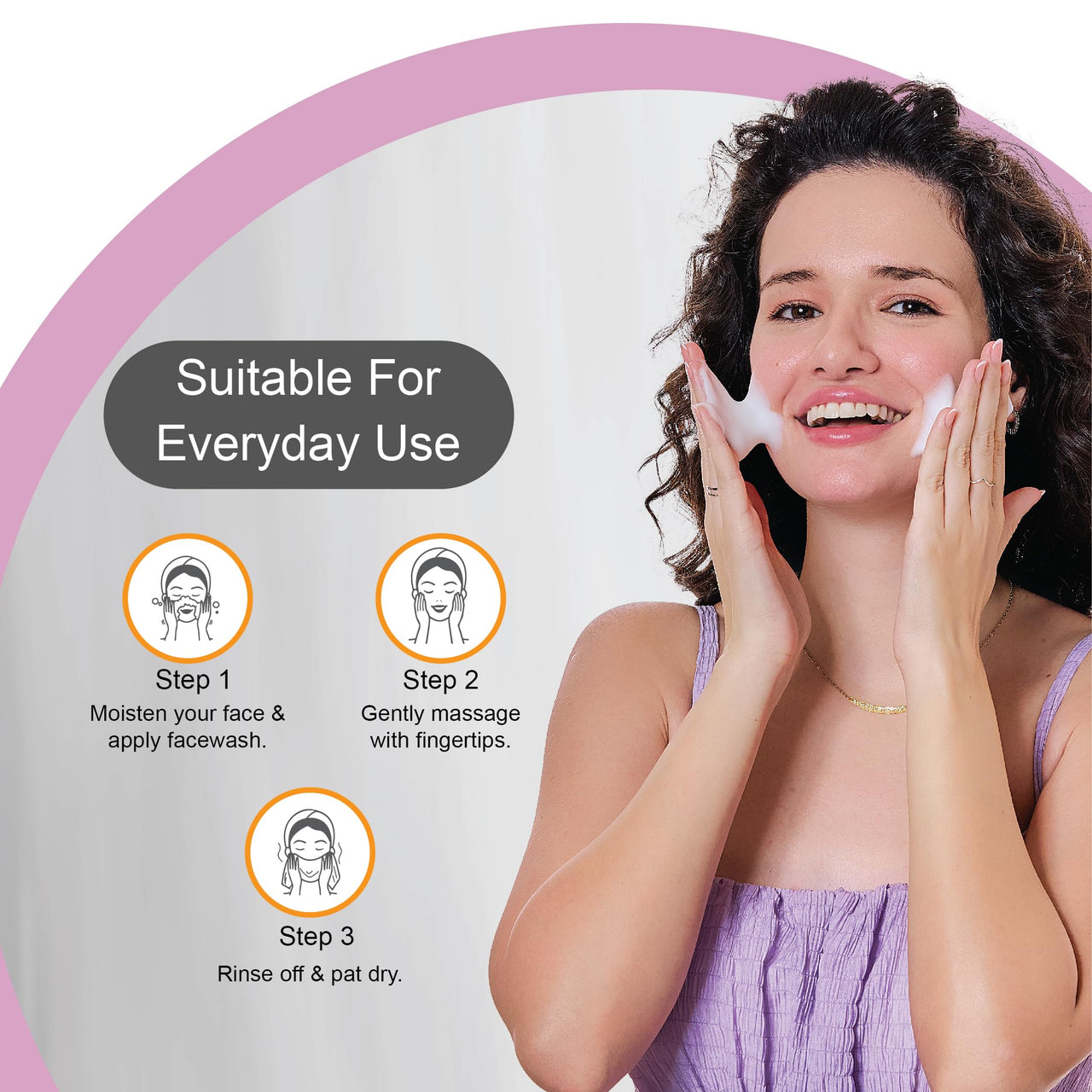 DR.RASHEL Charcoal Face Wash Deep Cleansing & Anti-Polltion with Active Cool with No Parabens, SLS, Silicones & Colour (100 ml)