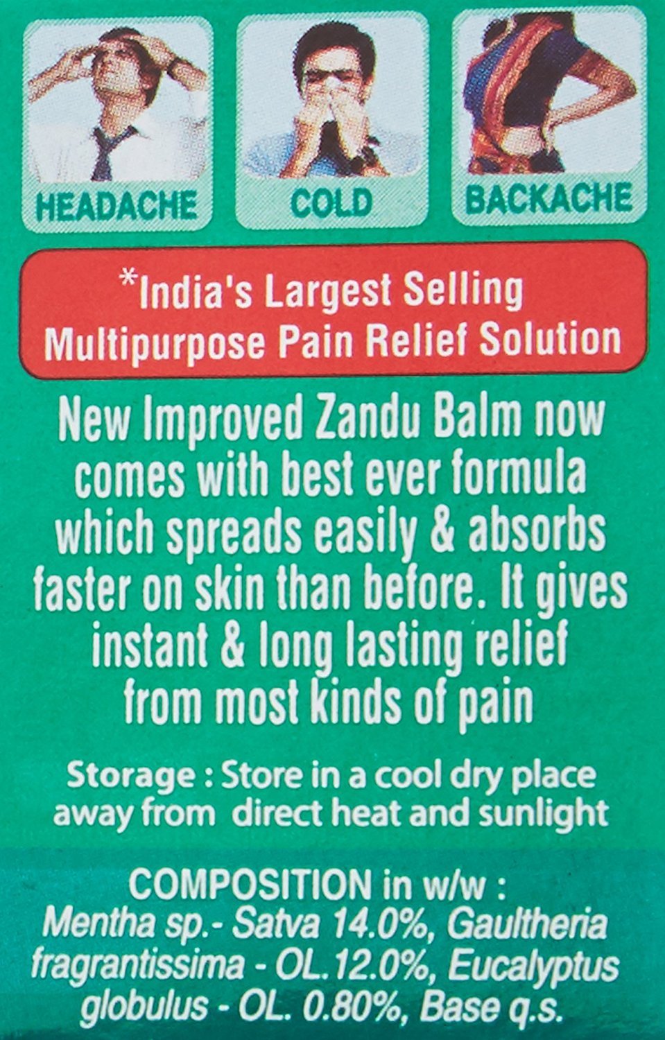 Zandu Balm (8 ml) Pack of 5