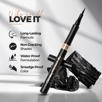 INSHINE ORIGINAL'S Go Wing Perfect Slim Pen Eyeliner - Ultra-Fine Tip, Smudge-Proof Formula for Flawless Winged Looks
