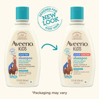 Aveeno Baby Kids Curly Hair Shampoo With Oat Extract & Shea Butter 12 Fl Oz, 1 Count