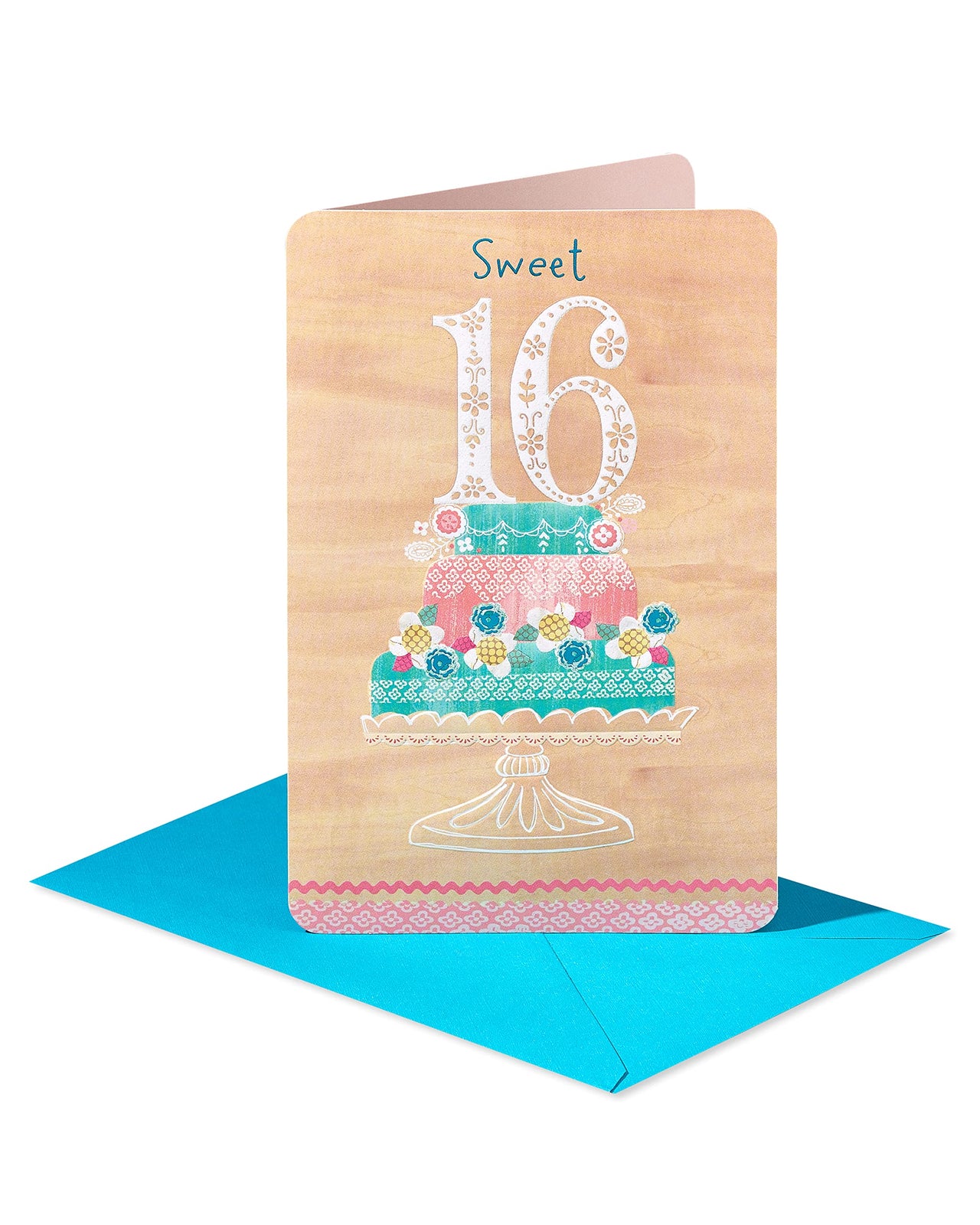 American Greetings 16th Birthday Card for Her (Sweet 16 Cake) Sweet 16 Cake
