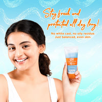 Spawake Protect Aqua Gel SPF 30/PA++| No White Cast, Non-Sticky, Lightweight | Daily Sun Protection for Oily & All Skin Types | Moisturizing & Fast-Absorbing Face Sunscreen