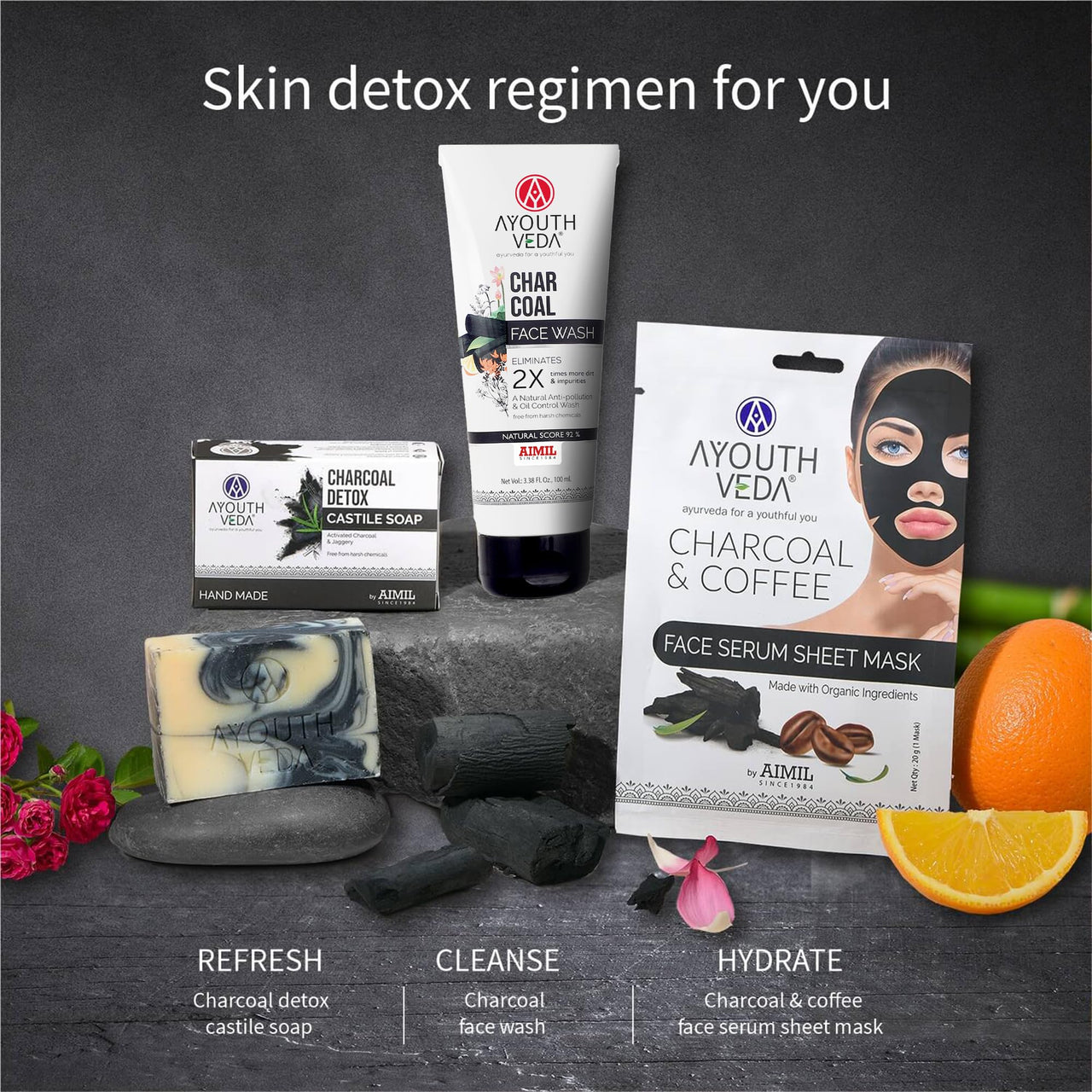 Ayouthveda charcoal face wash