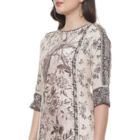 BIBA Women's  Rayon Regular Kurta