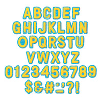 Eureka Seas The Day Letter, Number, Punctuation Mark, and Symbol Classroom Decorations for Teachers, 4