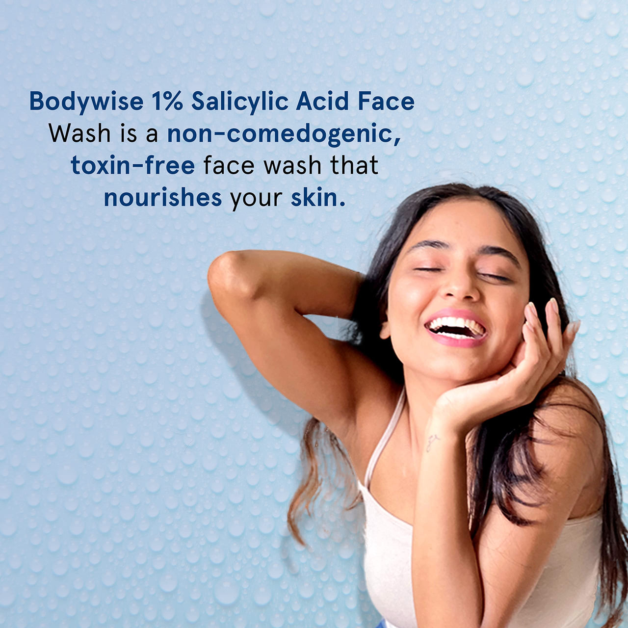 Be Bodywise 1% Salicylic Acid Oil Control Face Wash For Acne & Pimples Acid Reduces Excess Oil Exfoliates Paraben & Soap Free, 120ml