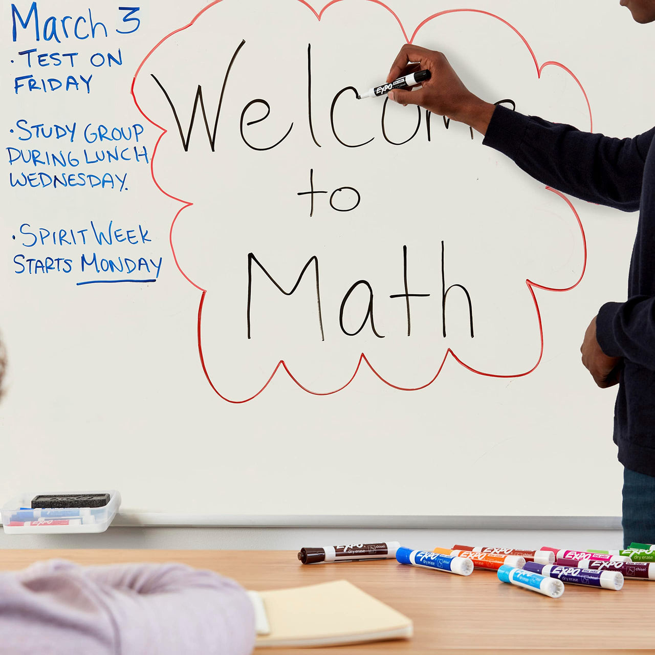 EXPO White Board Dry Erase Markers, Chisel Tip - Perfect Dry Erase Board Markers, Whiteboard Markers, Low-Odor, Black, Pack of 36 1 Count (Pack of 36)