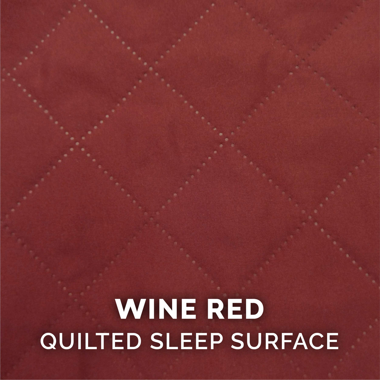 Furhaven Replacement Dog Bed Cover Quilted Sofa-Style, Machine Washable - Wine Red, Medium