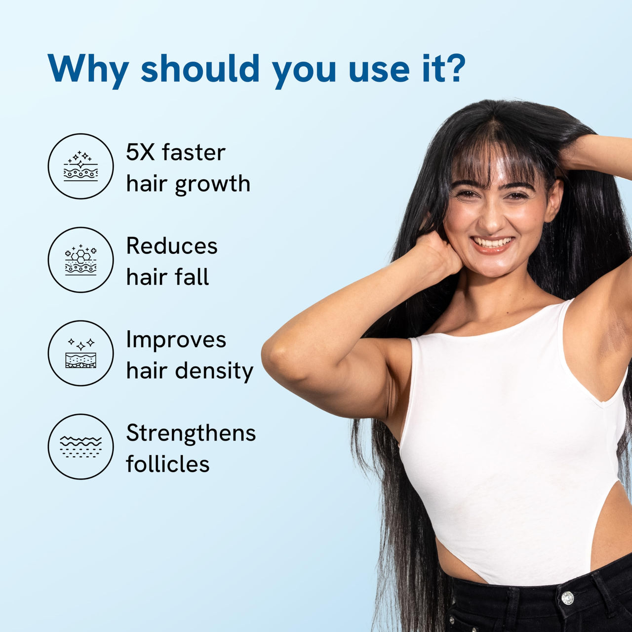 Be Bodywise 3% Redensyl & Rosemary Hair Growth Serum (Roll On) | Pack of 2 |with 2% Anagain | Thicker & Stronger Hair | Prevents Hairfall & Stimulates Hair Follicles | For All Hair Types | 50ml