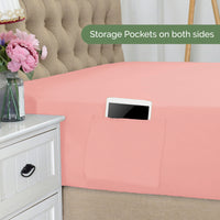 Elegant Comfort 1500 Premium Hotel Quality 18-24 Inches Deep - Extra Deep Pocket Single Fitted Sheet for High Mattress, Luxury and Softest, Smart Pocket - Wrinkle Free, California King, Marine Teal Cal King - EXTRA DEEP Pocket