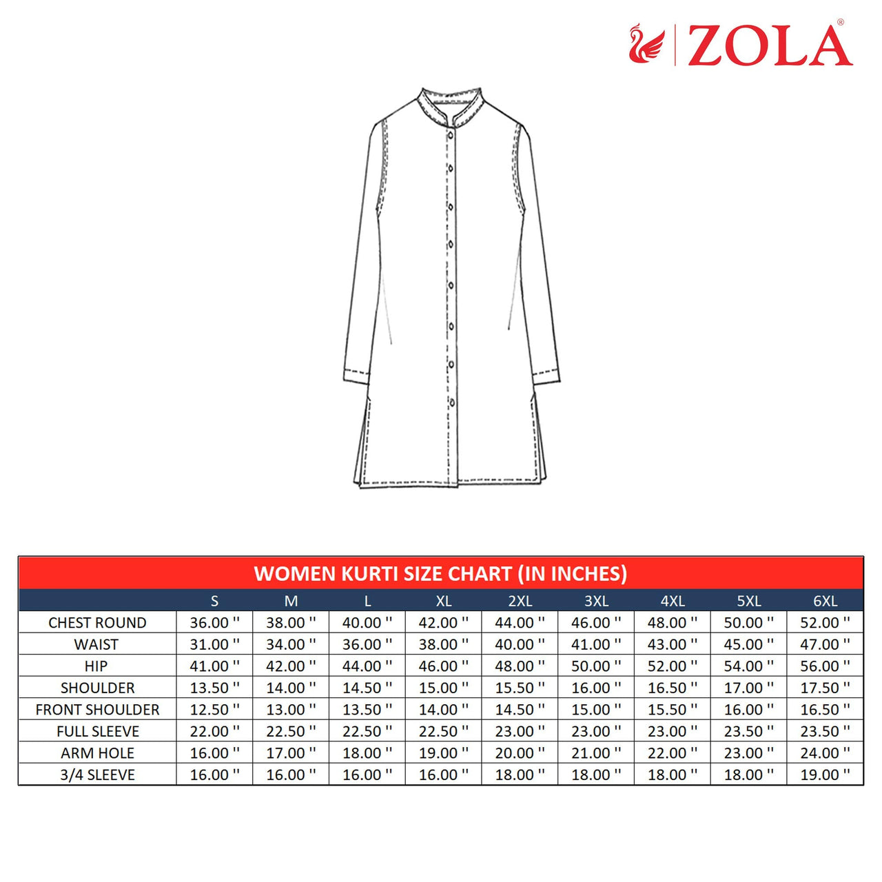 ZOLA Exclusive Georgette Round Neck with Full Sleeves and Calf Length Luckhnowi Chikan Kari Kurta with Button Placket on Yolk Ethnic Wear Straight Kurta for Women Pack of 1