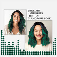 Streax Hair Colour Highlight Kit | Forest Green - Pack of 1 | Enriched With Walnut & Argan Oil | Rich, Vibrant, Easy to Use, DIY Application for Women