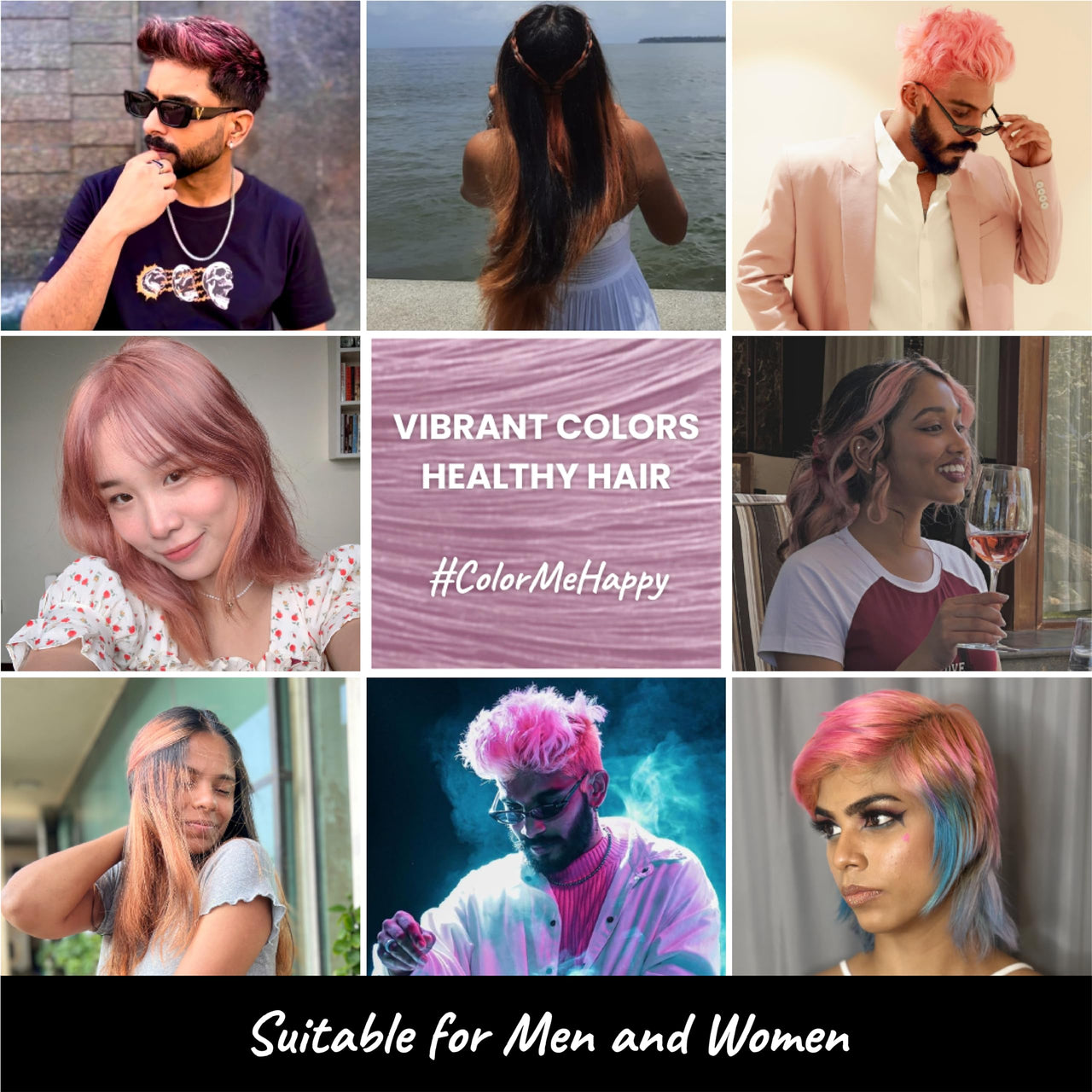 2.Oh! Italian- Pastel Pink Hair Color For Women & Men | Ammonia-Free DIY Semi Permanent Hair Color | Enriched with Argan Oil | Lasts upto 6-8 Washes
