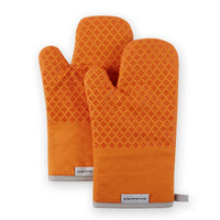 KitchenAid Asteroid Oven Mitt Set, Honey Orange 7