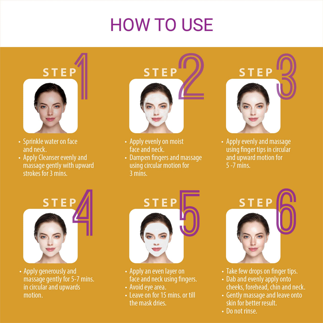 Iba Insta D-Tan Facial Kit (6 Steps Single Use) | For Tan Removal and Glow | 6 Steps Single Use Kit | Salone Like Results | Halal Certified & Vegan Makeup