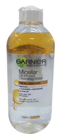 Garnier Micellar Oil Infused Cleansing Water, 400ml Bottle