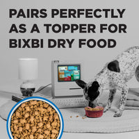 BIXBI Liberty Freeze Dried Dog Food Topper + Dog Treat, Chicken and Salmon Recipe, 4.5 oz - 100% Meat and Organs, No Fillers - Pantry-Friendly Raw Treat or Food Topper - USA Made in Small Batches