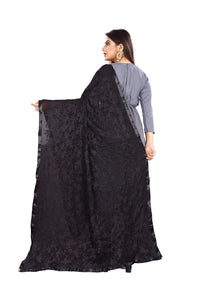 Akshar Llc Miss India Women's  Chiffon Dupatta With Goodembroidery Work