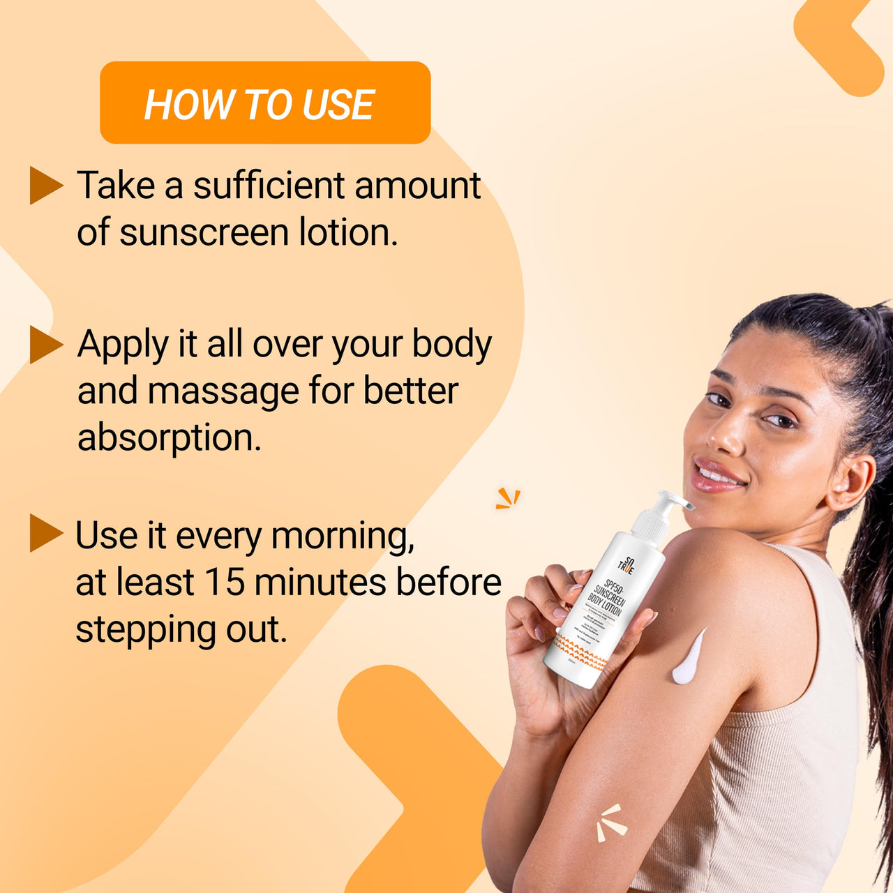 Sotrue SPF 50+ Sunscreen Body Lotion With UVA & UVB Protection, Upto 24-Hours Intense Hydration, Multivitamins with Niacinamide & Hyaluronic Acid, No White Cast, Lightweight, 200ML