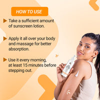 Sotrue SPF 50+ Sunscreen Body Lotion With UVA & UVB Protection, Upto 24-Hours Intense Hydration, Multivitamins with Niacinamide & Hyaluronic Acid, No White Cast, Lightweight, 200ML