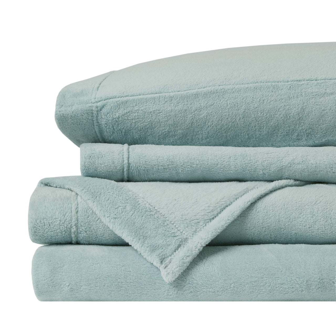 Sleep Philosophy True North Fleece Sheet Set Full, Solid Color, Warm & Plush Sheets Soft Fleece Bedding Full Size Sheets, Fitted Pocket Fits Up to 16" Mattress, Soloft, Full Burgundy 4 Piece