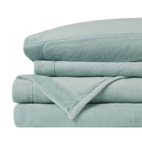 Sleep Philosophy True North Fleece Sheet Set Full, Solid Color, Warm & Plush Sheets Soft Fleece Bedding Full Size Sheets, Fitted Pocket Fits Up to 16