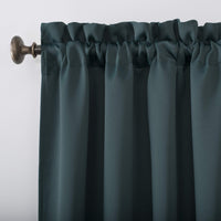 Sun Zero Easton Energy Saving Blackout Rod Pocket Curtain Panel, 40