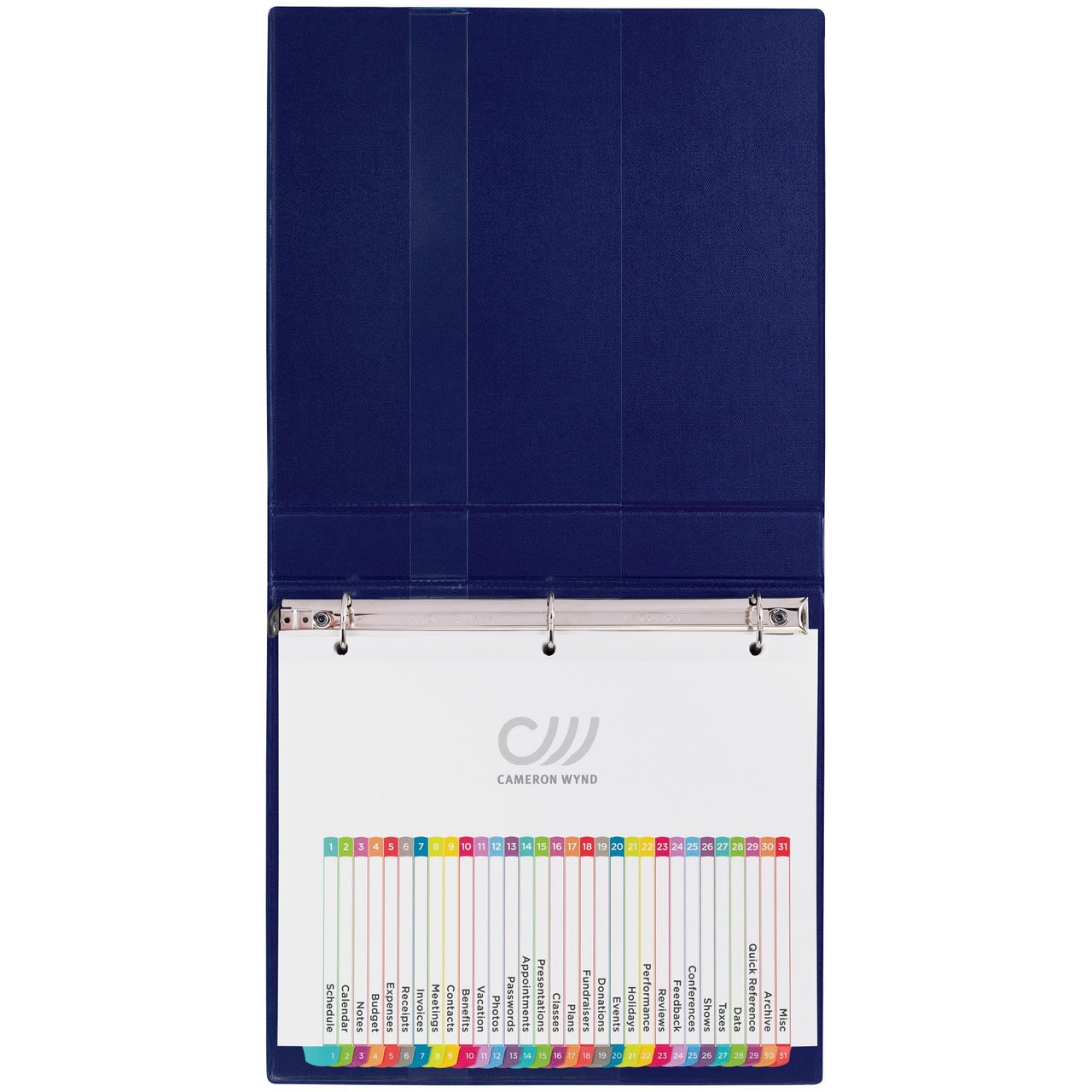 Avery 1-31 Tab Dividers for 3 Ring Binders, Customizable Table of Contents, Multicolor Tabs, 1 Set (11846)